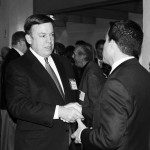 ASU President Michael Crow, Kyle Moyer