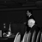 Kyle Moyer presenting John McCain